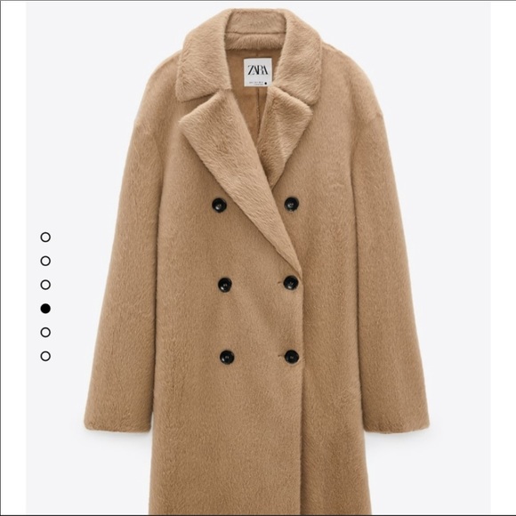 Zara faux fur wrap coat💕 - Picture 5 of 8